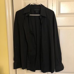 Express medium modern fit button down shirt